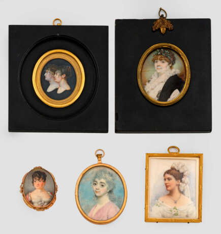 Konvolut Porträtminiaturen - Foto 1 Konvolut Porträtminiaturen - Foto 1
