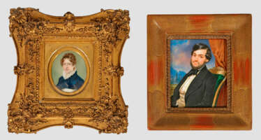 Zwei deutsche Porträtminiaturen