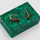 Malachitdose mit Eidechsenpaar - photo 1