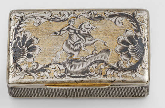 Russische Tabatiere mit Niellodekor - photo 1 Russische Tabatiere mit Niellodekor - photo 1