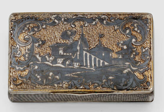 Russische Tabatiere mit Stadtansicht - photo 1 Russische Tabatiere mit Stadtansicht - photo 1