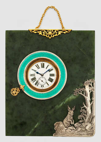 Wanduhr mit Hasendekor - photo 1