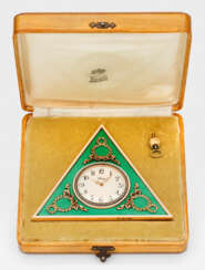 Tischuhr in Dreiecksform