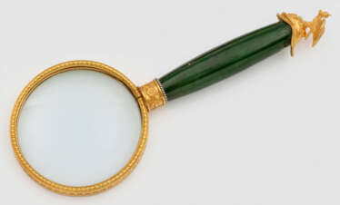 Lupe mit Nephritgriff