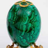 Malachit-Ei mit Silberpodest - photo 1