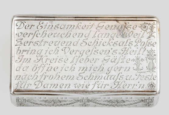 Tabatiere mit Inschrift - photo 1 Tabatiere mit Inschrift - photo 1