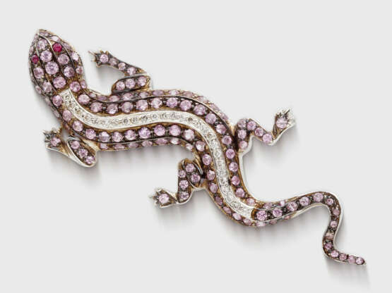 Charmante Eidechsen-Brosche - Foto 1