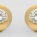 Paar klassische Brillant-Ohrringe - Foto 1