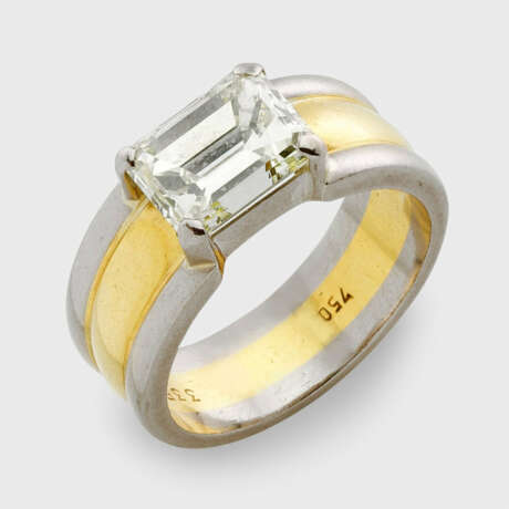 Diamant-Bandring à Deux Couleurs - Foto 1