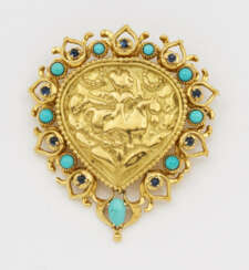 Türkis-Saphir-Brosche von Van Cleef & Arpels, 1960er Jahre