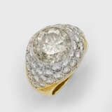 Cocktail-Ring mit Brillantsolitär - Foto 1