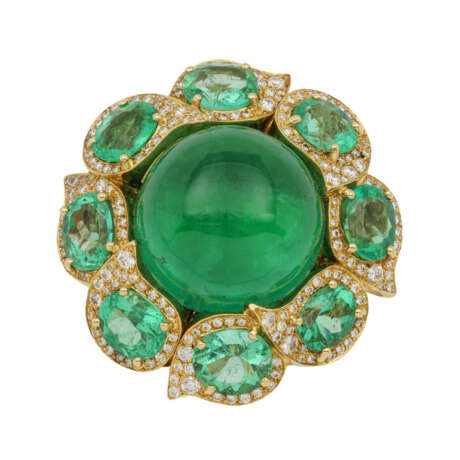 Glamouröser brasilianischer-kolumbianischer Smaragdring - Foto 2