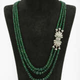 Repräsentatives Collier mit Smaragden - Foto 1