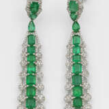 Paar glamouröse Sambia-Smaragd-Ohrgehänge - фото 1