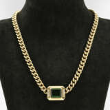 Klassisches Panzer-Collier mit Turmalin-Anhänger - photo 1