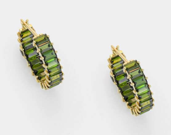 Paar dekorative Turmalin-Ohrringe - photo 1