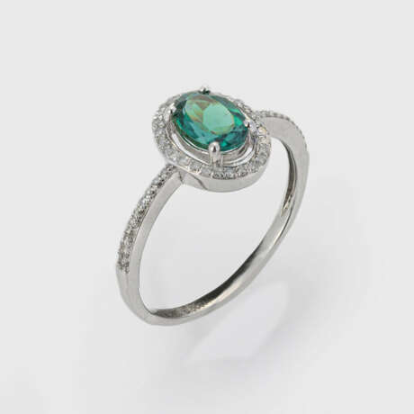 Feiner Turmalin-Brillant-Ring - photo 1 Feiner Turmalin-Brillant-Ring - photo 1