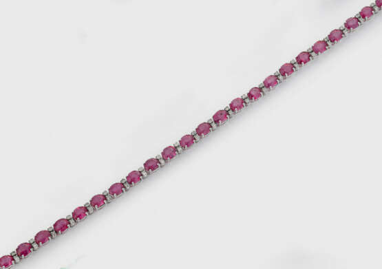 Klassisches Rubin-Diamant-Armband - photo 1