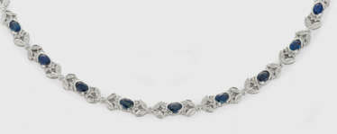 Klassisches Saphir-Brillant-Collier