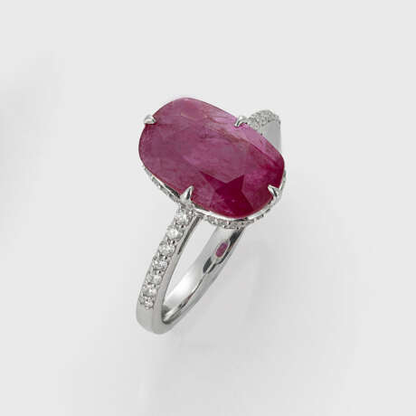 Eleganter Mosambik-Rubinring - Foto 1