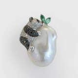 Charmante "Panda"-Perlen-Brosche - фото 1