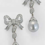 Paar dekorative Perl-Brillant-Ohrgehänge - фото 1