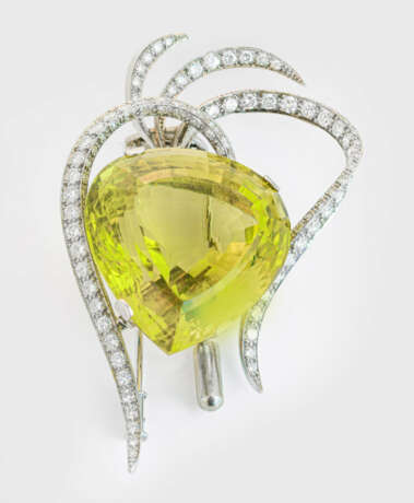 Extravagante Citrin-Brillantbrosche - фото 1 Extravagante Citrin-Brillantbrosche - фото 1