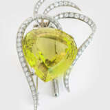 Extravagante Citrin-Brillantbrosche - фото 1