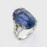 Seltener zweifarbiger Tansania-Saphirring - photo 1