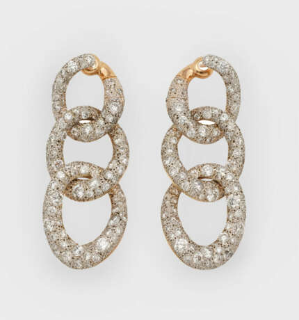 Paar glamouröse Brillant-Ohrgehänge von Pomellato-"Cantene" - фото 1 Paar glamouröse Brillant-Ohrgehänge von Pomellato-"Cantene" - фото 1
