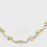 Feines Fancy Diamant-Collier - Foto 1
