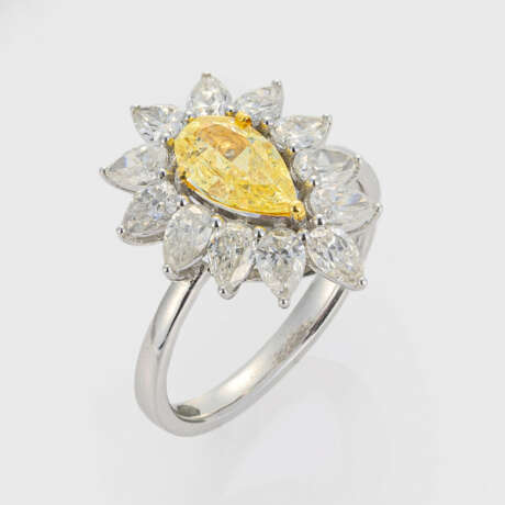 Eleganter Fancy-Diamantring - Foto 1