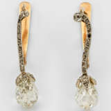 Paar herausragende Belle Epoque Diamant-Ohrgehänge - Foto 1