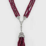 Mondänes Rubin-Diamant-Collier im Stil der 1920er Jahre - photo 1