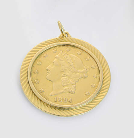 20 Dollar-Münze als Anhänger - фото 1