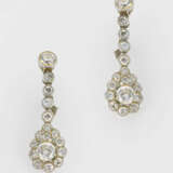 Paar Jugendstil-Diamantohrringe - фото 1