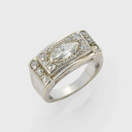 Art Déco Diamant-Bandring - фото 1