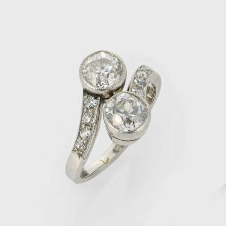 Jugendstil Toi & Moi-Diamantring - photo 1 Jugendstil Toi & Moi-Diamantring - photo 1