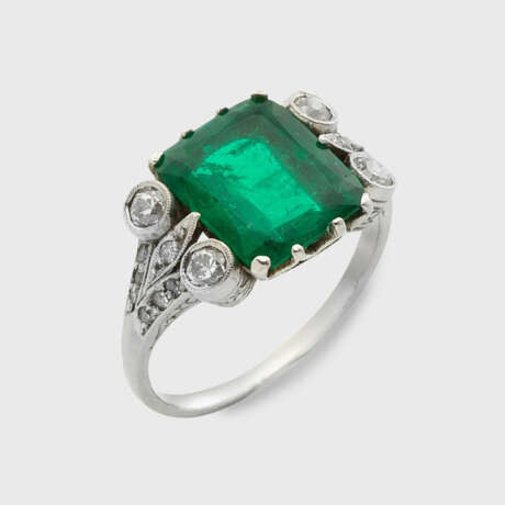 Jugendstil Smaragd-Diamantring - фото 1 Jugendstil Smaragd-Diamantring - фото 1