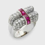 Art Déco-Diamant-Rubinring - фото 1