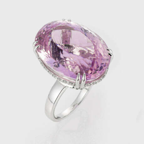 Glamouröser Kunzit-Brillantring - фото 1