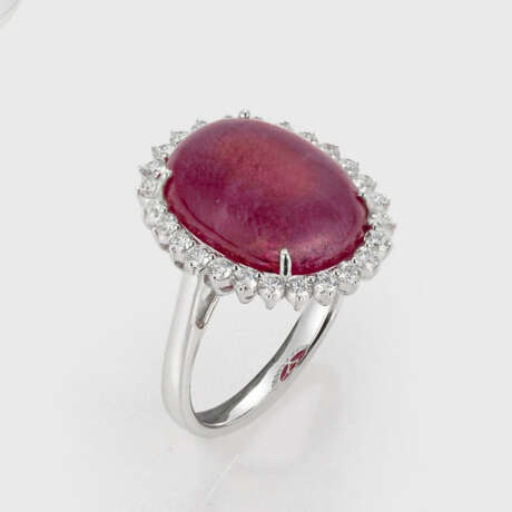 Klassischer Burma-Rubin-Brillantring - photo 1