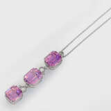 Dekorativer Kunzit-Diamant-Anhänger - фото 1