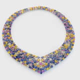 Glamouröses Multicolor-Saphircollier - photo 1