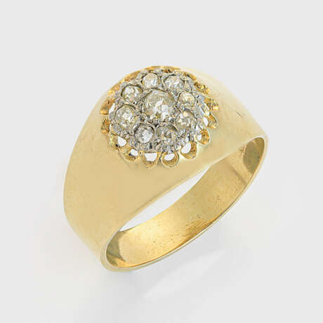 Diamant-Bandring aus den 1930er Jahren - photo 1