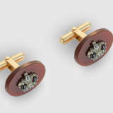 Paar russische Achat-Manschettenknöpfe - photo 1