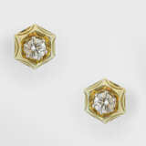 Paar Art Déco Diamant-Ohrringe - photo 1