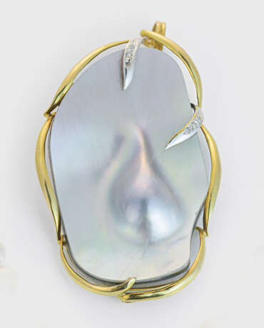 Großer Biwa-Perl-Anhänger - photo 1