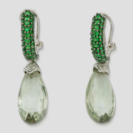 Paar Quarz-Ohrgehänge - photo 1