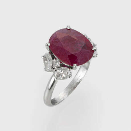 Hochfeiner Burma-Rubin-Ring - photo 1 Hochfeiner Burma-Rubin-Ring - photo 1